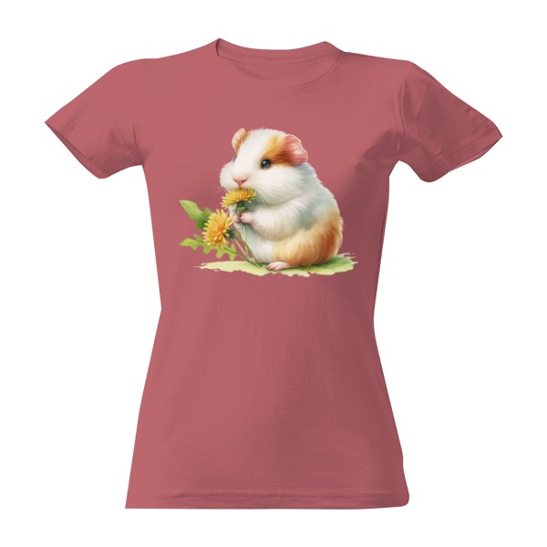 Tričko s potiskem Morče s pampeliškou